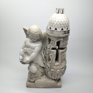 Angyalkás mécsestartó szobor Z14